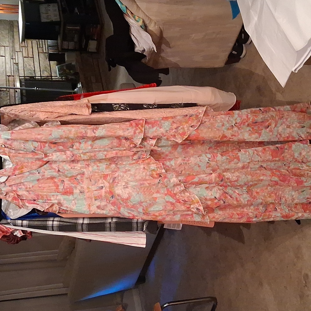 94 - Alex Marie Floral Maxi Dress $168 Bust 22, Waist 20 Length 56 - Picture 2 of 2